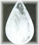 Rock Crystal Half Pear